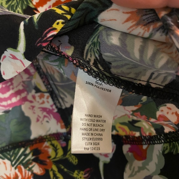 Elodie Open Blazer Jacket - Size Small - Black Floral Pattern - Picture 4 of 5